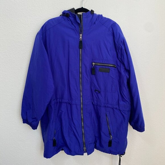 Vintage Jackets & Blazers - VINTAGE Eddie Bauer Ebtek Thinsulate Hooded Winter Snow Ski Jacket Rain Coat